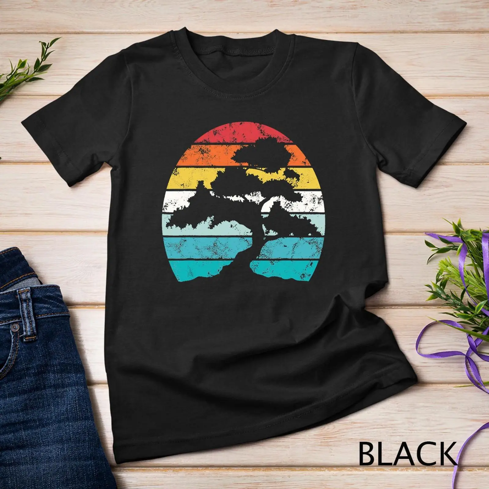 Bonsai Garden Art - T-shirt vintage pour les amateurs d'arbres